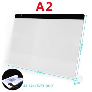 Tabletler (60*40cm) A2 Çizim Tahtası LED Dijital Grafikler Işık Pad Kutusu Boyama İzleme Paneli Elmas Boyama Pedi Tip C Güç