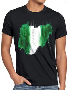 Мужские рубашки T 2023 Прибытие мода Нигерия Футболка Herren Sport Wm em fahne национальный флагге