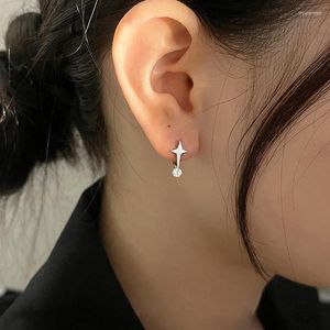 Saplama küpeleri günlük mücevher yıldız küpe sizi şık rhinestone kristal kalp kulak minimalist yapar