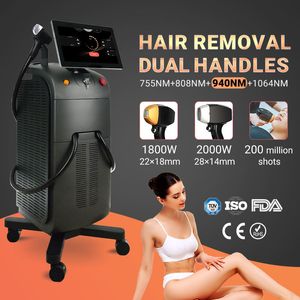 Ice Platinum Epilator Care Epilation Definitive 808nm Alexandrite Diode Laser 755 808 940 1064 Hair Removal Machine