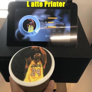 Impressoras Evebot 3D Latte Machine Impressora Automática Operação FullTouch Full Printing Photo Printer em comida como Cafetão de pão de bolo