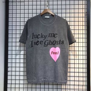 Camisetas masculinas masculinas femininas camisetas Lucky me i see ghost Feel Camiseta infantil see ghost camp flog 2008 camisetas vintage de alta qualidade t230602