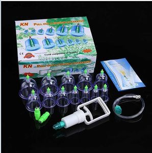 Новое здравоохранение KN Cupping Device Device Vacuum Full Body Massager 12 ПК в штучной кубике L230523