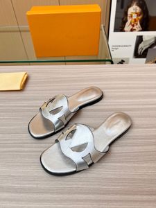 ISOLA FLAT MULE Chinelos de grife femininos slides de couro recorte sandálias de salto baixo sandálias de férias de verão com caixa tamanho 35