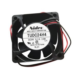 Düzgün flanş tipi DC24V 2.6W Eksenel Soğutma Fanı TUDC24H4 Düşük gürültü ve yüksek hava akışı