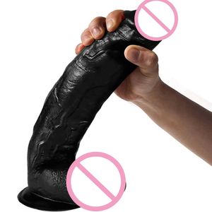 Seks Oyuncak Masaj Oyuncak Masajı 11 inç Büyük Gerçekçi Dildo Silikon Penis Dong Varma Kupası Cilt Hissedar Kadın Mastürbasyon Anal Oyuncaklar Yetişkinler