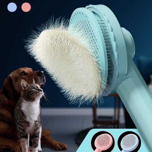 Lint Rollers Brushes Pet Hair Remover Brush Dogs Short Massager Hair Comb Removes For Cats Dog Pet Z0601
