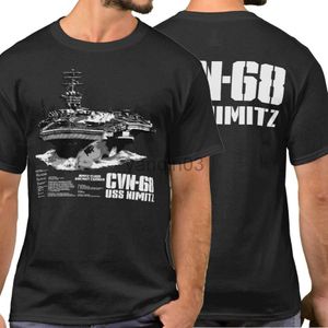 Мужские футболки Nimitz Class Aircrier Carrier Ведущий корабль CVN-68 USS NIMITZ Футболка. Летняя хлопковая с коротким рукавом для мужской футболки с ореотом новая S-3XL J230602