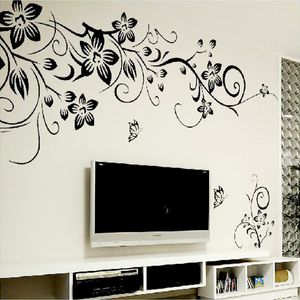 Sıcak diy duvar sanat çıkartma dekorasyon moda romantik çiçek duvar çıkartması/ duvar çıkartmaları ev dekor 3D duvar kağıdı ücretsiz gönderim