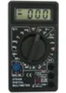 Siyah DT830D Buzzer Voltajlı Dijital Multimetre Amper Metre Test Probu DC AC Voltajı LCD Multitester multimetro