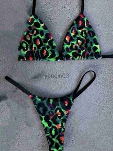 Kadın Mayo Seksi Bikini 2023 Noel Baskı Mayo Mayo String Bikini Set Mayo Takım Kadın Biquini Thong Bikinis Plaj Giyim J230603