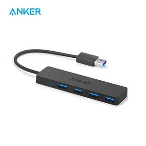 Hubs Anker USB Hub 3 0 4port Ultra Slim Data Hub для MacBook Air Mac Pro планшета Imac Ноутбук ноутбук USB Flash Drives