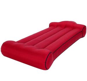Colchão flutuante de água inflável portátil dobrável cama de ar dobrável saco de feijão preguiçoso cama de viagem ao ar livre capa de assento traseiro de carro brinquedo de piscina