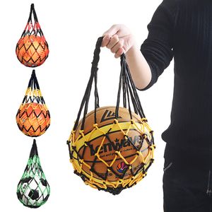 Toplar 10 basketbol örgü çanta naylon cesur depolama çantası tek top taşınabilir cihaz açık spor futbol voleybol çanta