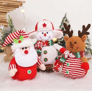 2022 Noel Apple Bags Ev Dekorasyonları Çakka Noel Hediye Şeker Çantası Snowman Santa Drawstring Çantası Festival Malzemeleri Dolgulu Oyuncak Dekor Toptan Alkingline