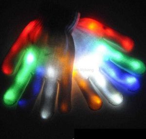 Светодиодные перчатки на вечеринке Хэллоуин Светодиодные Косплей Гчаз