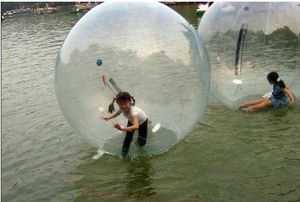 2m 0.8mm şişirilebilir büyük top zorb topları su yürüyüş topları dans topu spor topu fermuarlı pvc su oyuncak ile su üzerinde yürüyüş