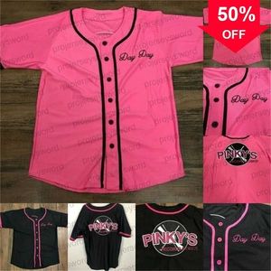 XFLSP GLNMIT Önümüzdeki Cuma Pinky'nin Pinky's Record Mağaza Dükkanı Film Beyzbol Forması Özel Erkekleri Kadın Gençlik S-6XL
