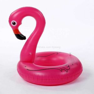 90cm şişme flamingo şamandıra dev swan yeni kuğu şişme şamandıralar yüzme yüzüğü sallama havuzu oyuncaklar çocuklar ve yetişkin