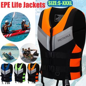Life Vest Buoy Neoprene Life Jacket For Adults Buoyancy Drifting Safety Life Vest Safety Buckle Jackets Floating Foam for Surfing Sailboard 230603