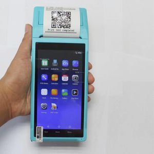 Принтеры 2021 Горячая продажа 5,5 -дюймовая мобильная POS -машина 58 мм Bluetooth Thermal Printer Android 8.1