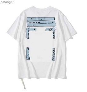 Fashion Offs T Rooms Designer Cotton Короткие рукава пары роскошных мужских топов футболка повседневная летняя футболка