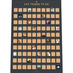 Duvar Çıkartmaları Scratch Poster Top 100 Filmler İzlemek İstediğiniz Yerler Git Kitaplar Oku Duvar Kağıtları Dekor Dekor