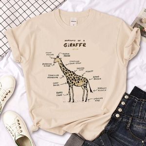 Erkek Tişörtleri Zürafa T-Shirts Kadın Grafik Sokak Giyim Anime Gömlek Kadın Giysileri