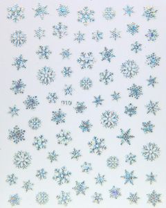 Наклейки на ногтя 3D Снежколейные Зимние ползунки наклейка на рождественские украшения наклейка DIY Art Transfer Foil Merry Wholesales