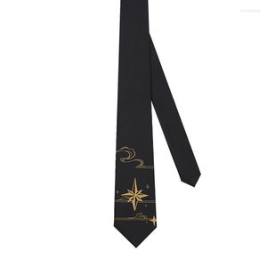 Bow bağları Erkek erkeklerin orijinal tasarım baskılı kravat kız öğrencileri Çin tarzı kravat galaksi aşk üniforma aksesuarları