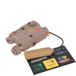 AN/PEQ-15 Kırmızı Nokta Lazer Işık Kombo LED Flashlight Gece Görme Işık 20mm Rail Avcılık Tüfek İzci Airsoft PEQ-Auburn