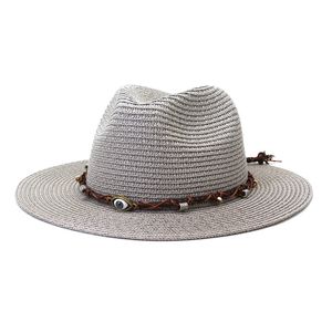 Spring Summer Sea Beach Shade Hats Women Men Sun Protection Hat Straw Jazz Panama Cap Outdoor Travel Holiday Caps Sunhat Sunhats
