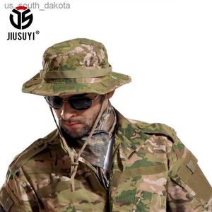 MultiCam Tactical Airsoft Sniper Camouflage Bucket Boonie Hats Непальская кепка T Army военные аксессуары летние мужчины L230523