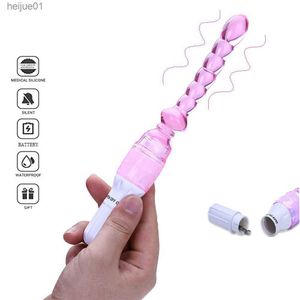 Компания красоты мужской электрические анальные бусины G Spot Anal Plug Stimulation Stick для взрослых продуктов Vibrator Sexy Toys для мужчин и женщины мастурбация L230518
