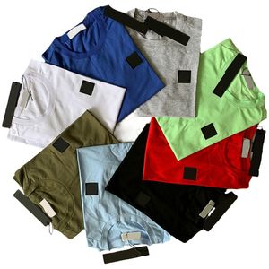 2024 оптовые брендовые дизайнерские мужские футболки Topstoney Классические базовые вышитые значки свободные хлопковые маленькие футболки с круглым вырезом