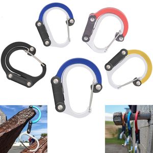 Cords Slings and Webbing Hybrid Gear Clip Carabiner Rotating Hook Clip Non-Locking Strong Clips for Camping Fishing Hiking Travel Backpack Out 230603