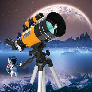 Телескоп Бинокли 150 x мощный астрономический Zoom HD High Portable Portable Streamod Night Vision Deep Space Star View Moon Universe 230603