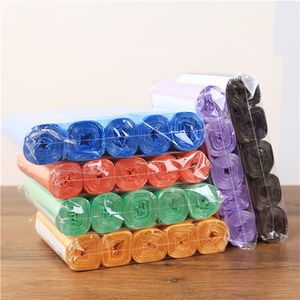 5 Rolls 75Pcs/lot PE Disposable Trash Bags Rubbish Bags Colorful Garbage Bags Kitchen Living Room Sundries Rubbish Plastic Bags 45*50cm