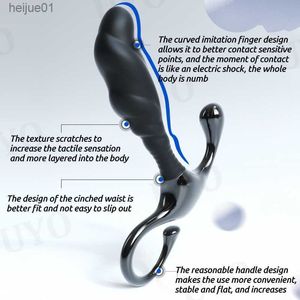 Men's Prostate Massager Fabric Anal Plug Manual Stimulation Adult Toys for Couples Intimate Gift