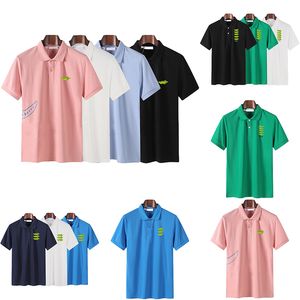 AAA Kalite Fransız Marka Tasarımcı Polos Markası Küçük Timsah Nakış Giyim Mektubu Polo T-Shirt yaka gündelik tişört tişört