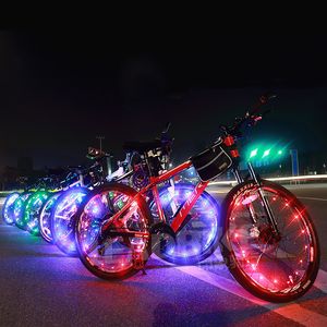50pcs 20led bisiklet tekerleği gece ışıkları bisiklet bisiklet flaşını konuştu ip ışığı açık binicilik su geçirmez güvenlik uyarı dekorasyon lambası