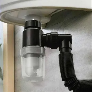 Flexible Sink Drain Pipe, Anti-Odor Drain Hose Tube Extension for Kitchen Cabinet Bathroom