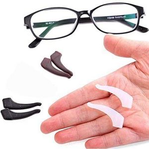 Gözlük zincirleri 10 çift en kaliteli silikon antislip tutucu gözlük aksesuarları çocukları çocuk kulak kanca spor gözlük tapınağı ipucu tıpalar 230605