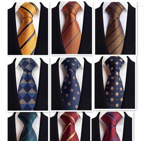 Bow Ties 8cm Erkekler Kırmızı Teal Constees Slike Geniş Tie İş Düğün Hediyeleri Solid Pliad Çizgili Lüks