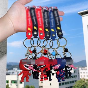 Süper Kahraman Zehir Örümcek Bebek Keychain Guardian Keychain Küçük Hediye Toptan Çanta Kolye