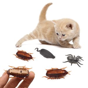 Komik Pet Kedi Oyuncakları Etkileşimli Elektronik Oyuncak Hamamböceği Fare Örümcek Kediler Köpekler Köpekler Köpek Eğitim Oyuncakları Evcil Hayvan Ürün