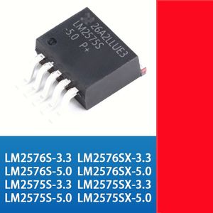 LM2575XS LM2575S-5.0V/3.3V/12V/ADJ LM2576S-ADJ LM2576S-3.3 LM2576S-5.0 LM2576S*12 TO-263 Regulador de tensão de comutação, redução de tensão e chip estabilizador