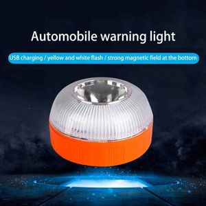 Sensor Lights LED Emergency Lights Car Road Warning Lamp Rechargeable Flashlight Traffic Light Beacon Roadway Safety Accessory R230606