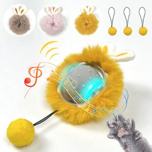 Smart Sensing Cat Toy Electric Olling Led Pet Cat Ball Toys Интерактивный автоматический перезаряжаемый звук для активности в помещении
