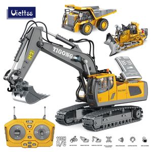 ElectricRC Car RC Excavator 1 20 Грузовик с дистанционным управлением 24G Crawler Engineering Radio Radio День детей подарки 230605